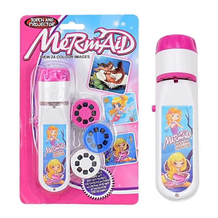 Projection Flashlight, Children Projector Light, Cute Cartoon Dinosaur Animal Space Night Photo Light, Bedtime Learning Fun Toys - US Stores