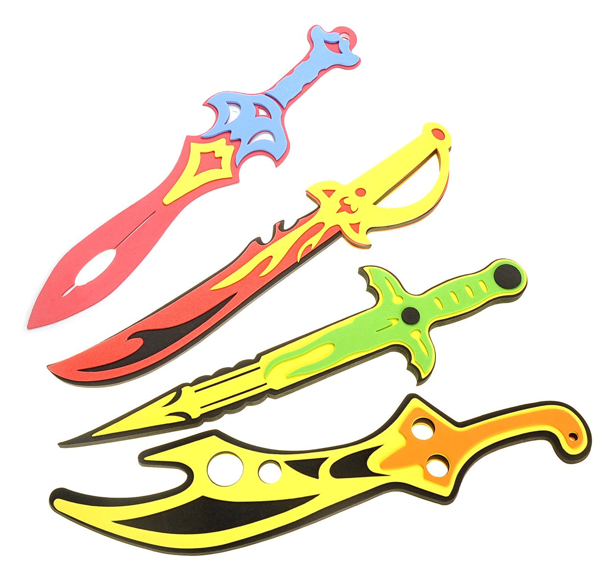 Foam Toy Sword Set for Kids – 8-Piece Pretend Play Assortment