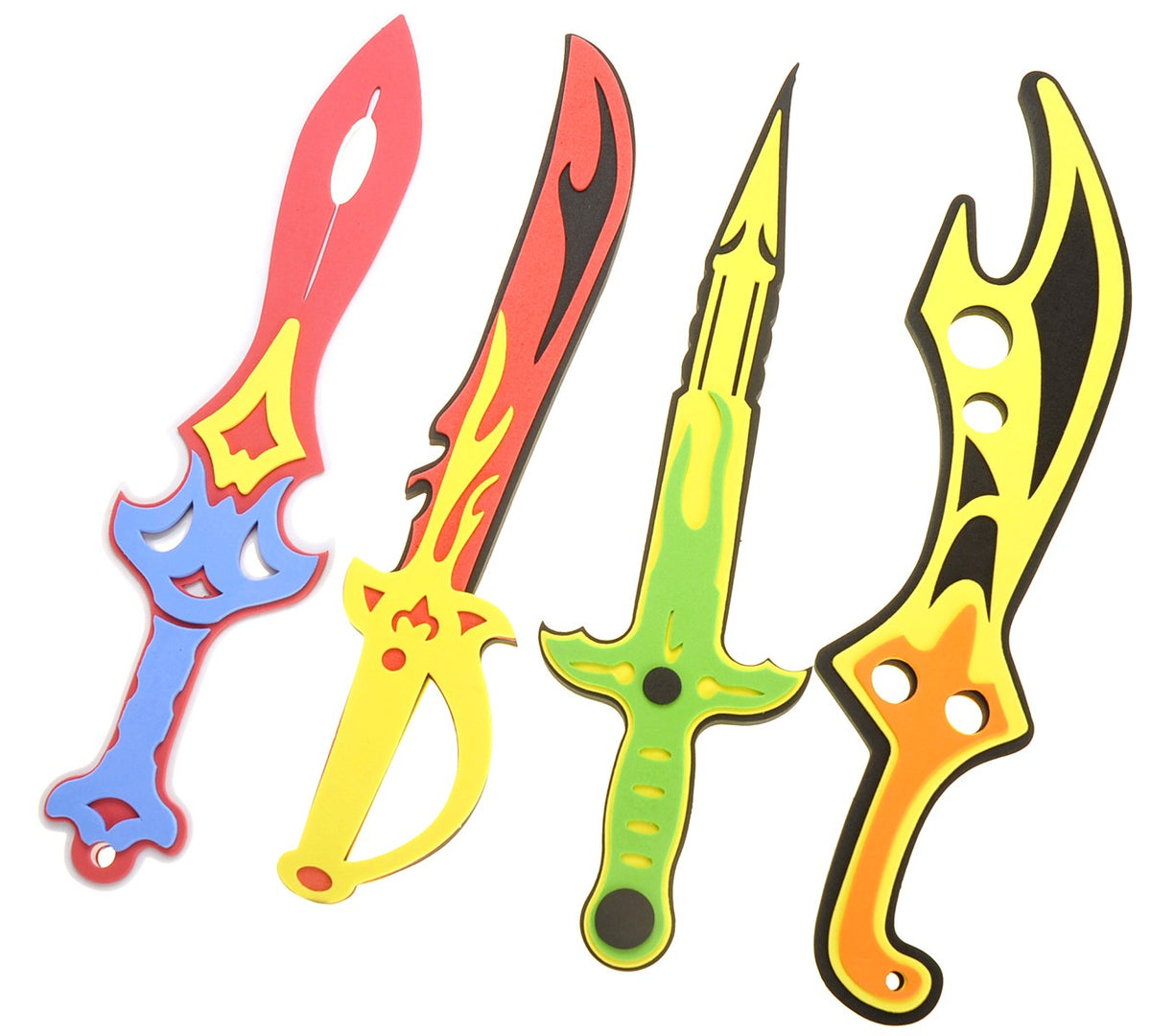 Foam Toy Sword Set for Kids – 8-Piece Pretend Play Assortment