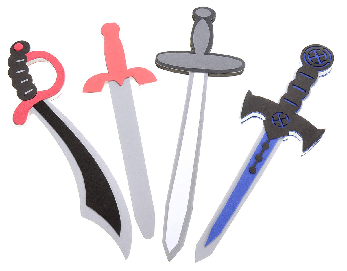 Foam Toy Sword Set for Kids – 8-Piece Pretend Play Assortment