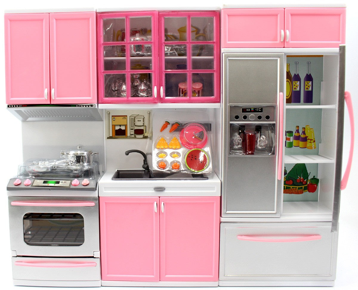 Mini Kitchen Playset for 11.5-Inch Dolls – Battery Operated