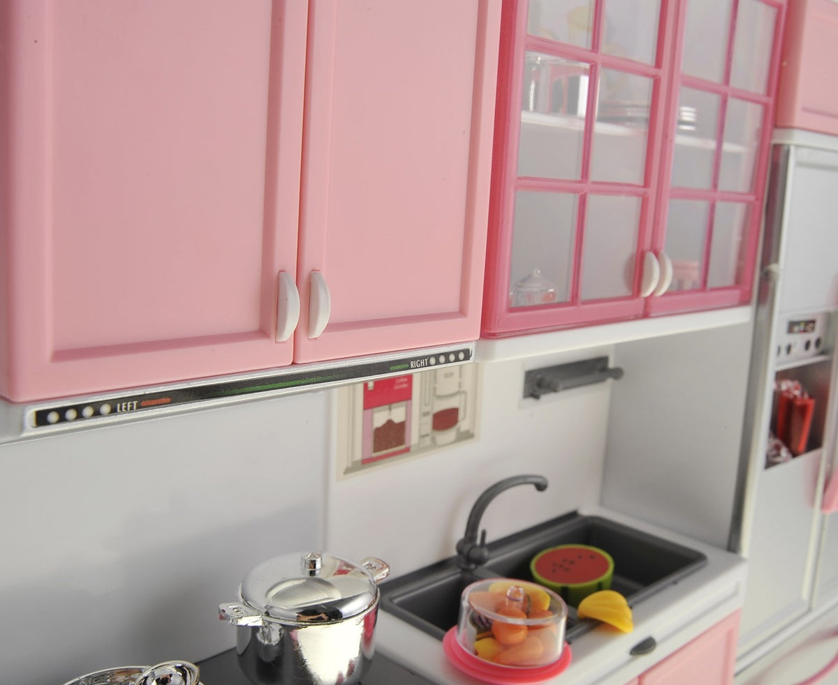 Mini Kitchen Playset for 11.5-Inch Dolls – Battery Operated