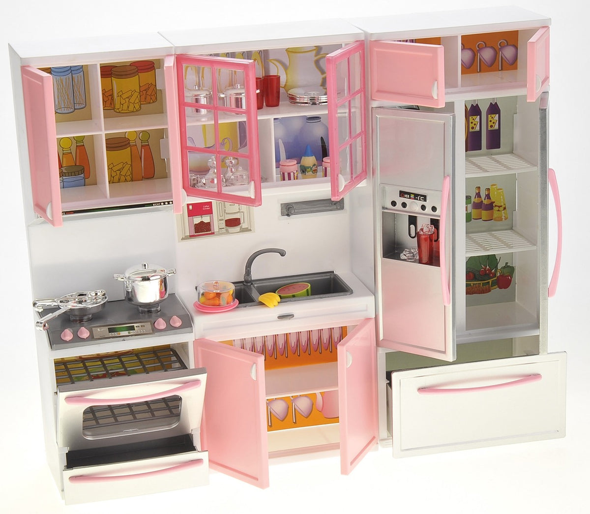 Mini Kitchen Playset for 11.5-Inch Dolls – Battery Operated