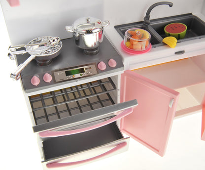 Mini Kitchen Playset for 11.5-Inch Dolls – Battery Operated