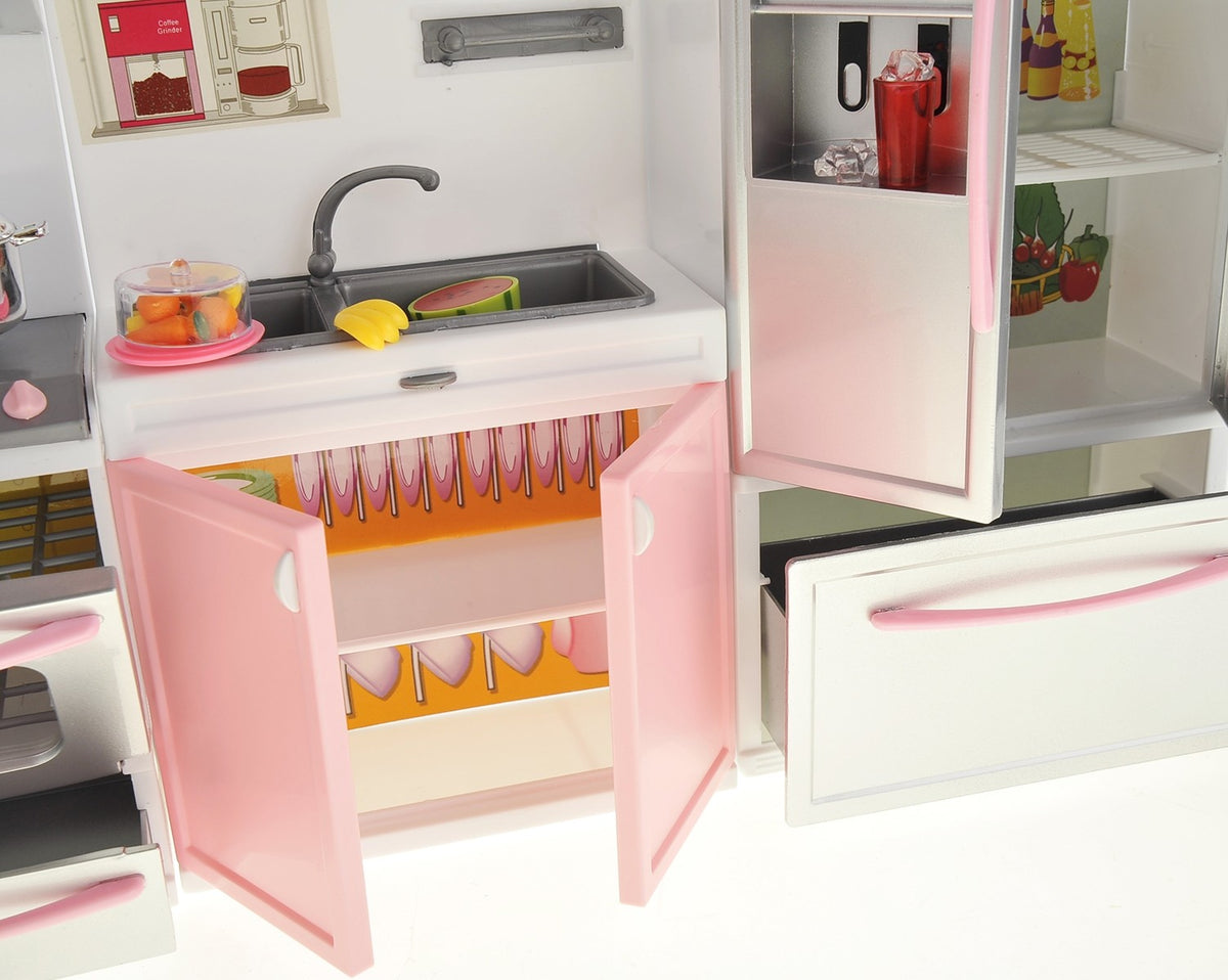 Mini Kitchen Playset for 11.5-Inch Dolls – Battery Operated