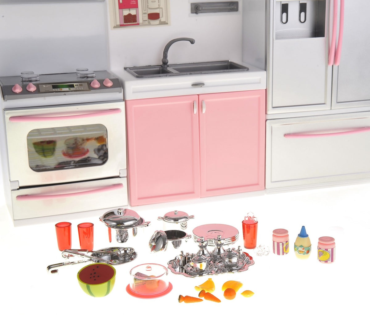 Mini Kitchen Playset for 11.5-Inch Dolls – Battery Operated