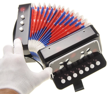 Children’s Accordion with 8-Song Instruction Book – Black