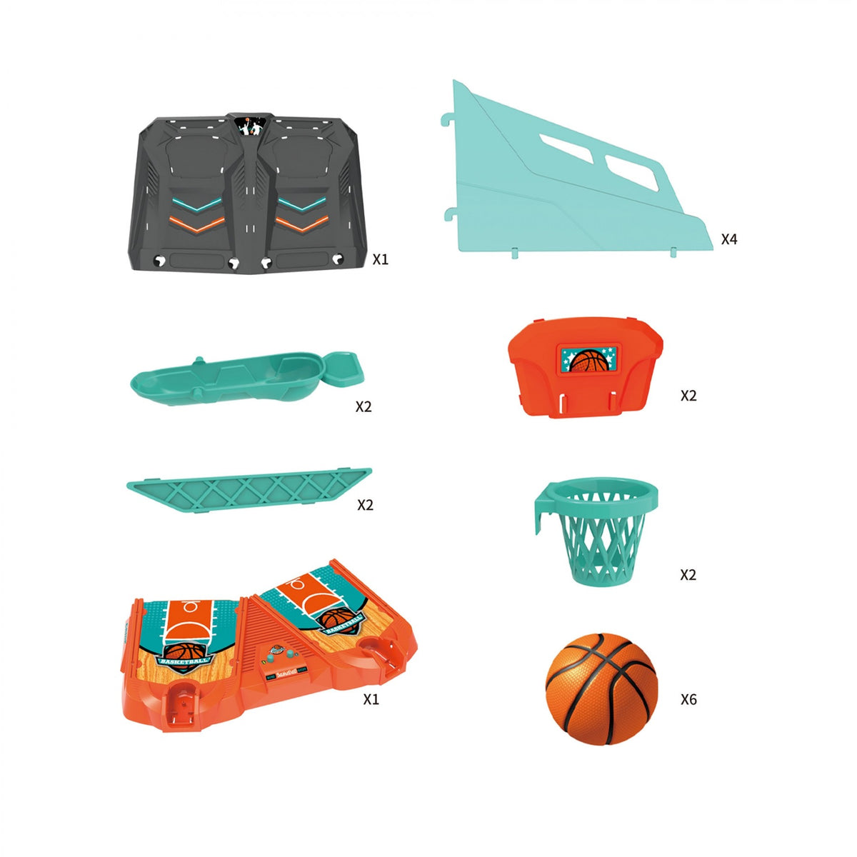 Mini 2-Player Basketball Shooting Game – Tabletop Arcade Toy
