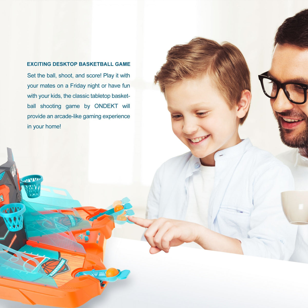Mini 2-Player Basketball Shooting Game – Tabletop Arcade Toy