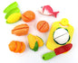 Kids Pretend Play Cutting Board & Food Set – 10-Piece Kitchen Toy
