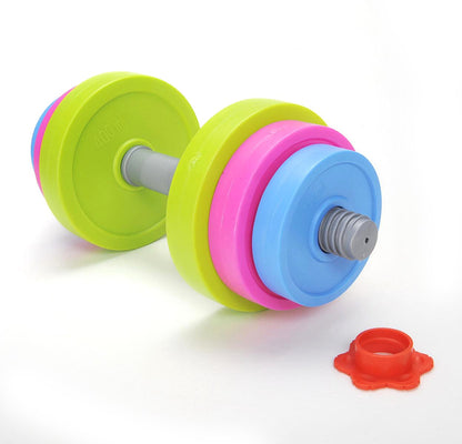 Kids’ Adjustable Toy Dumbbell Set with 6 Fillable Plates