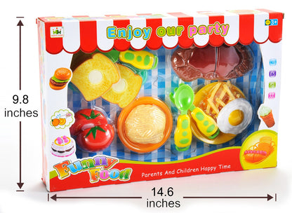 Kitchen Fun Steak & Egg Cutting Food Playset