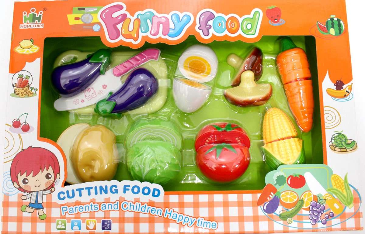 Kitchen Fun Cutting Vegetables Playset with Cutting Board & Knife