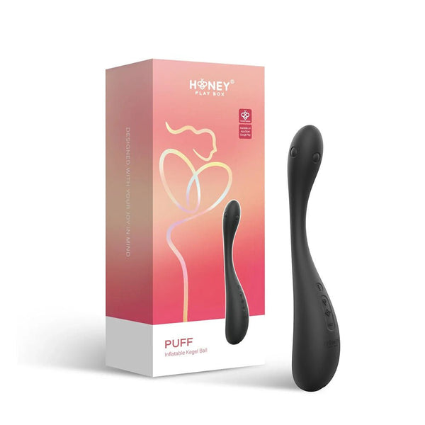 Puff - App Control Inflatable Kegel Ball - Black - US Stores