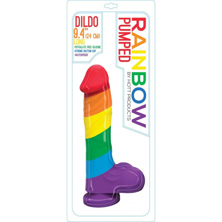 Pumped Rainbow Silicone Dildo - US Stores