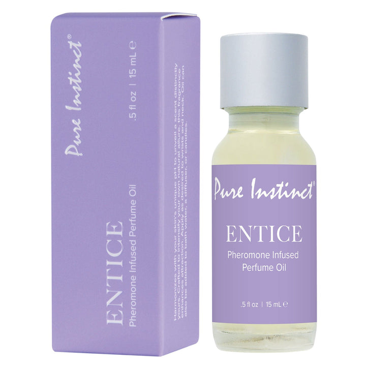 Pure Instinct Pheromone Perfume Oil Entice Dropper 15 ml | 0.5 Fl Oz - US Stores
