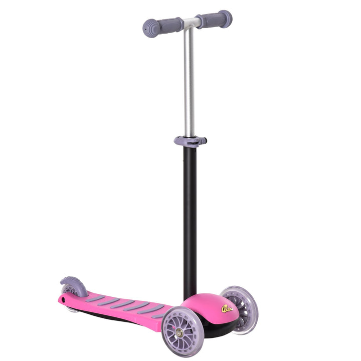 Qaba 3 - in - 1 Kids Scooter Walker Push Car, Pink, Height Adjustable, with Storage, Durable - US Stores