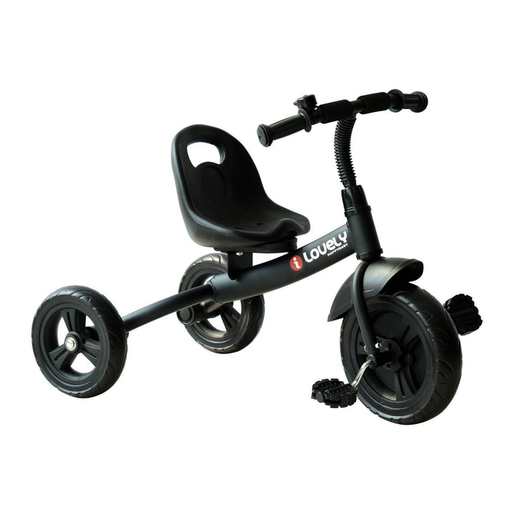 Qaba 3 - Wheel Indoor Outdoor Toddler Tricycle with Bell for Recreation Ride - On Black Aosomcom - US Stores