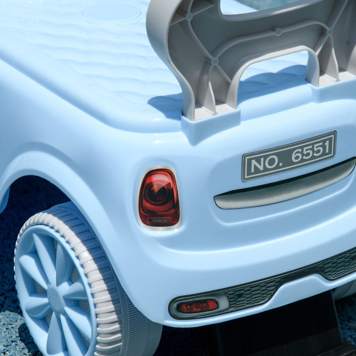 Qaba Foot to Floor Toddler Ride on Toy, Sliding Car w/ Horn, No Tip Anti - Over - Backwards System for 18 - 36 Months, Light Blue - US Stores