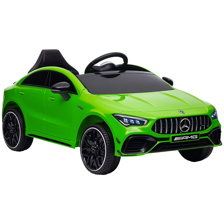 Qaba Mercedes - Benz AMG Licensed 12V Kids Ride on Car with Remote Control, Rear Suspension, LED Lights, Music, Green - US Stores
