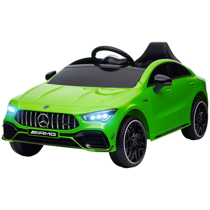 Qaba Mercedes - Benz AMG Licensed 12V Kids Ride on Car with Remote Control, Rear Suspension, LED Lights, Music, Green - US Stores