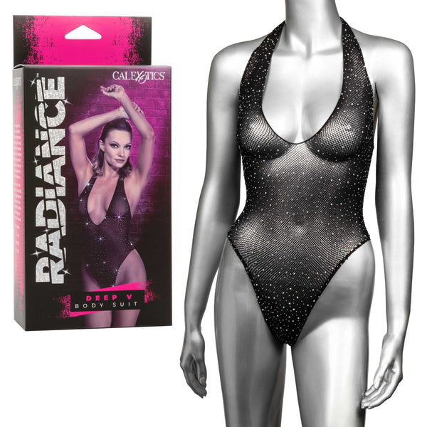 Radiance Deep v Body Suit - One Size - Black - US Stores