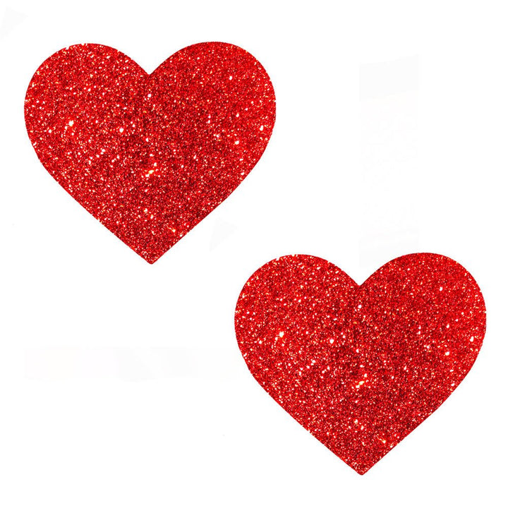 Ravish Me Red Glitter I Heart U Nipztix Pasties - US Stores