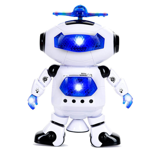 10-Inch Walking & Dancing RC Robot with Music & Lights