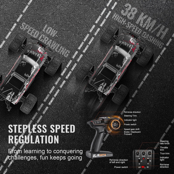 Remote Control Car 1:10 Scale Kids RC Car All Terrain 4WD Off - Road Truck - US Stores