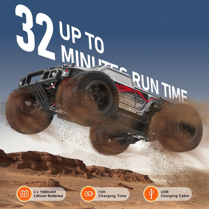 Remote Control Car 1:10 Scale Kids RC Car All Terrain 4WD Off - Road Truck - US Stores