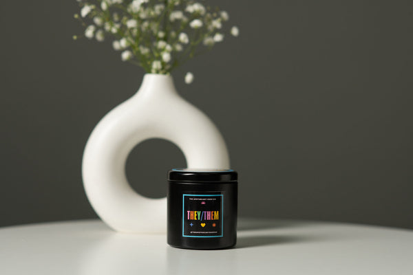 Gender Fluid Candle - They/them 4 Oz - Vanilla Bean