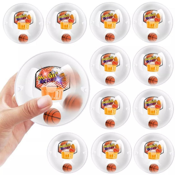 12 Pack Mini Basketball Electronic Handheld Shoot & Score Hoop Game w/ LED Lights & Sounds