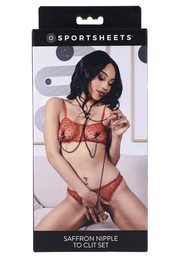 Saffron Nipple to Clit Set - Black - US Stores