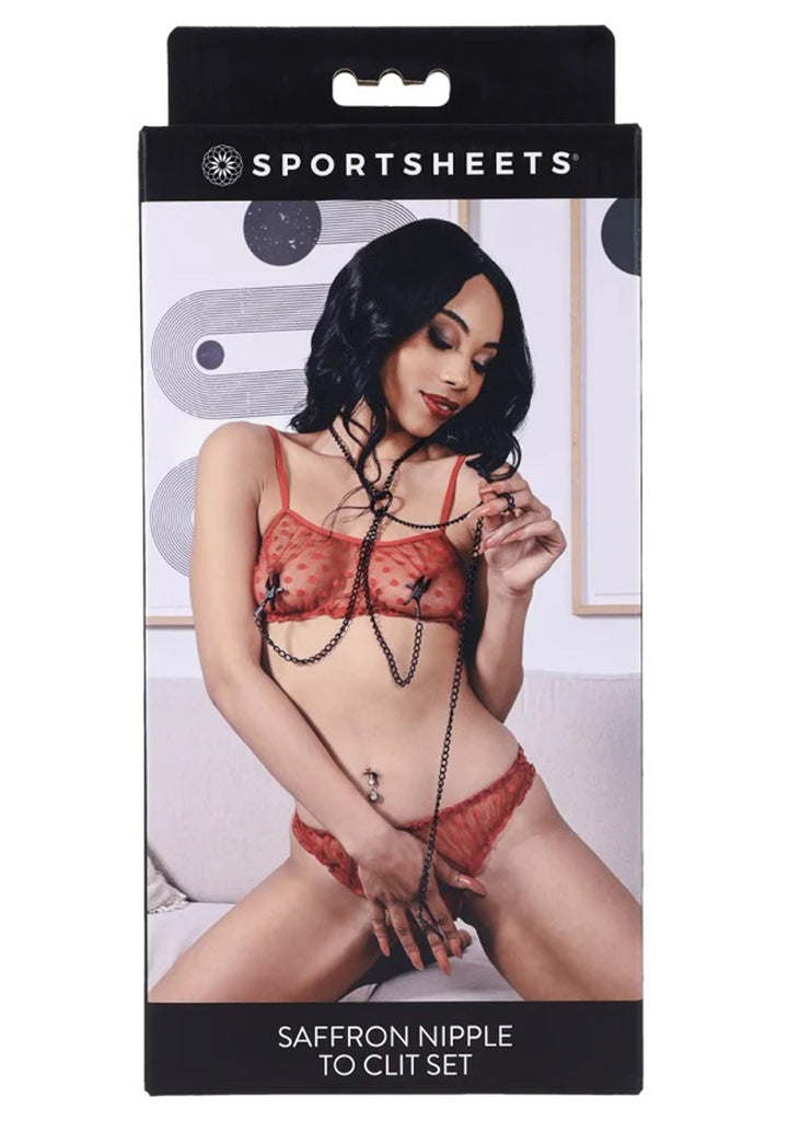 Saffron Nipple to Clit Set - Black - US Stores