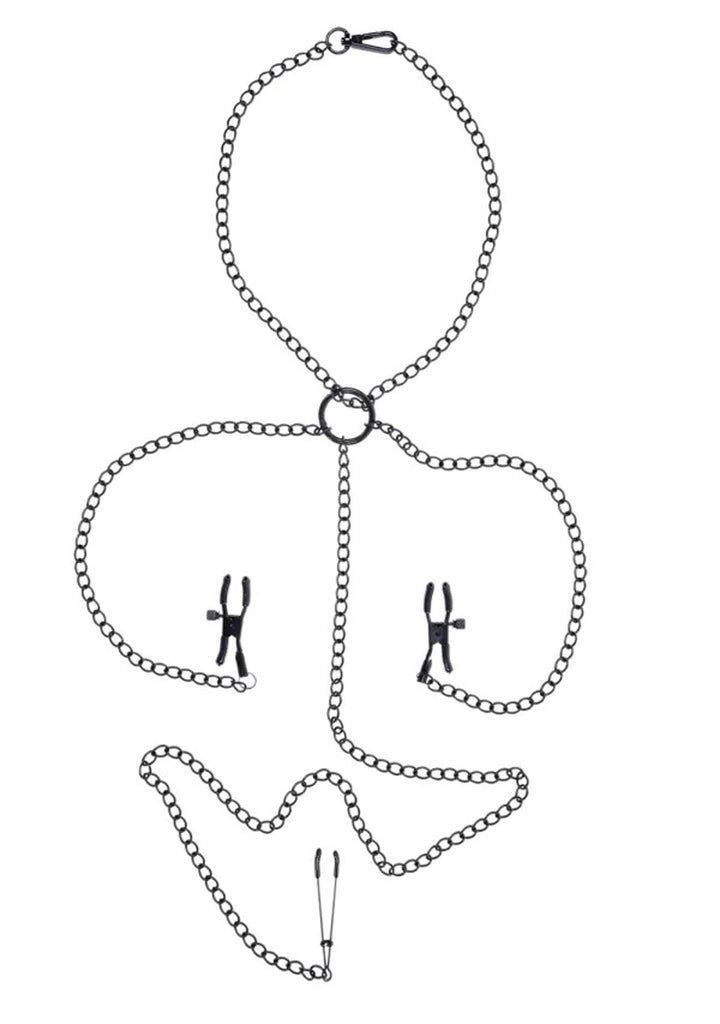 Saffron Nipple to Clit Set - Black - US Stores