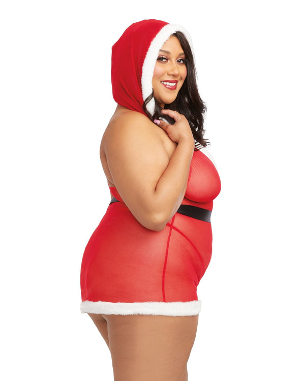 Santa Cutie - Queen Size - Lipstick Red - US Stores