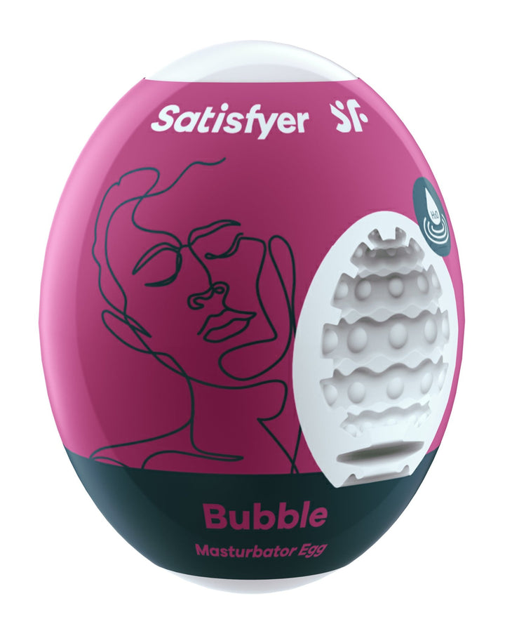 Satisfyer Masturbator Egg - Bubble - Violet - US Stores