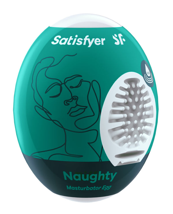 Satisfyer Masturbator Egg - Naughty - Dark Green - US Stores