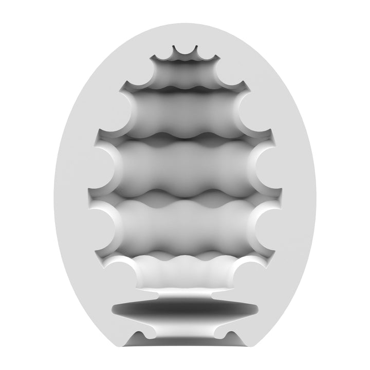 Satisfyer Masturbator Egg - Riffle - Light Green - US Stores