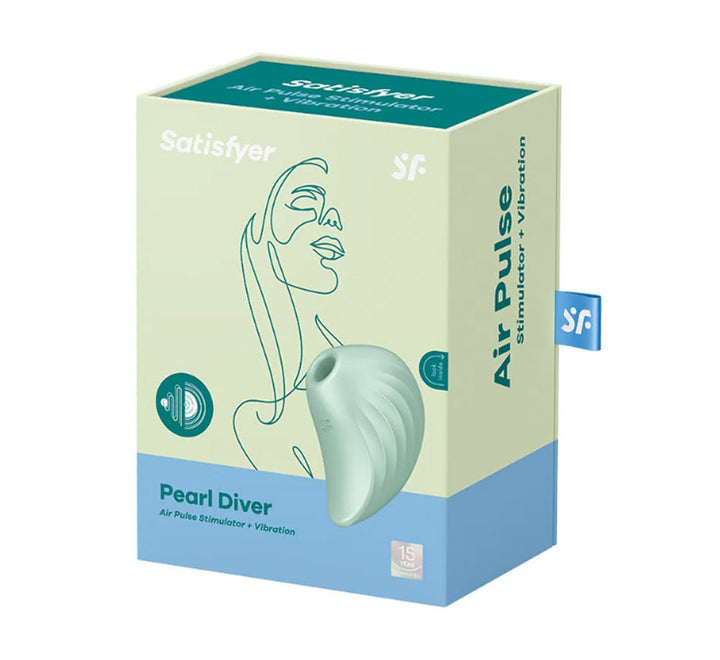 Satisfyer Pear Diver - Air Pulse Stimulator Plus Vibration - Mint - US Stores