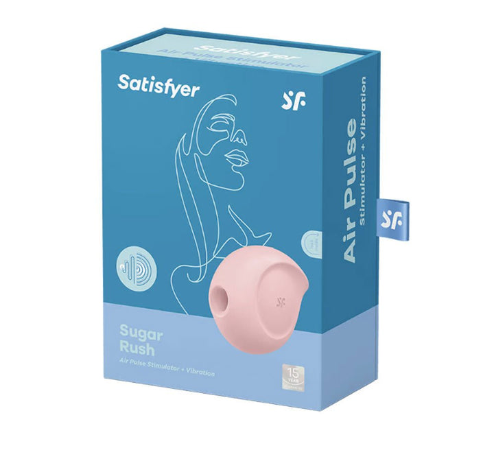 Satisfyer Sugar Rush - Air Pulse Stimulator Plus Vibration - Rose - US Stores