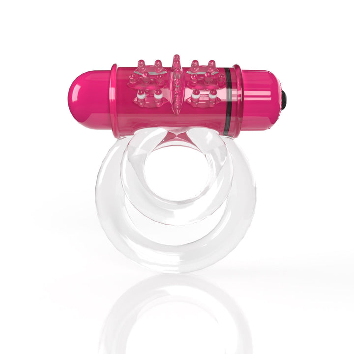 Screaming O 4t - Double O 6 Super Powered Vibrating Double Ring - Strawberry - US Stores
