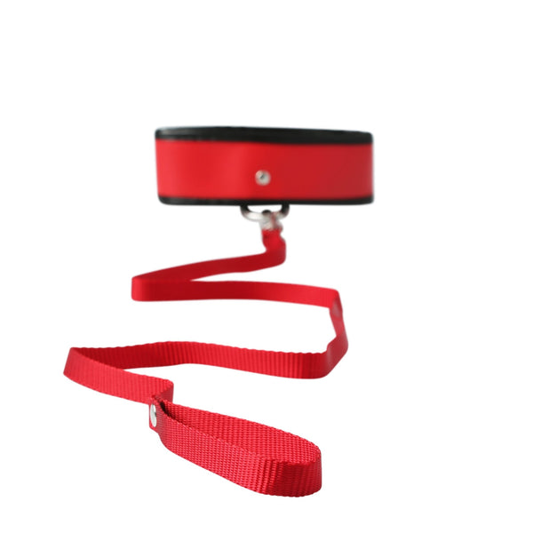Sex and Mischief Leash and Collar - Red - US Stores