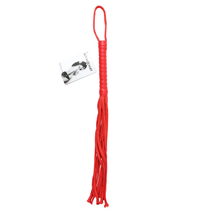 Sex and Mischief Rope Flogger - Red - US Stores