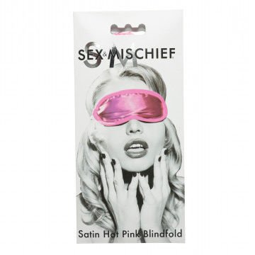 Sex and Mischief Satin Blindfold - Hot Pink - US Stores