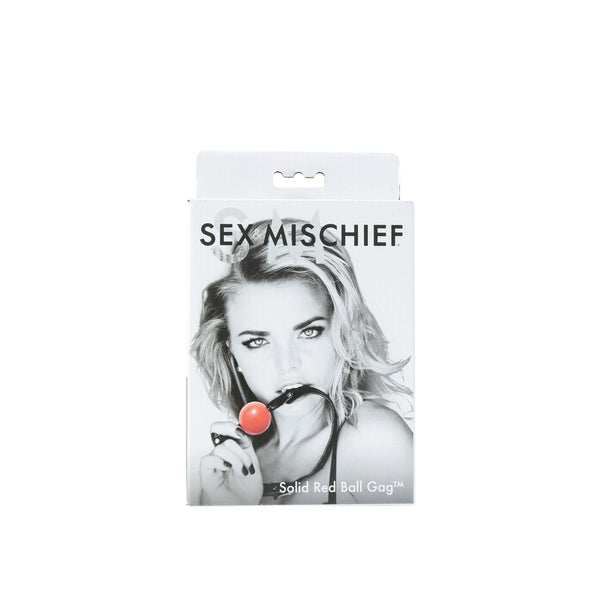 Sex and Mischief Solid Ball Gag - Red - US Stores
