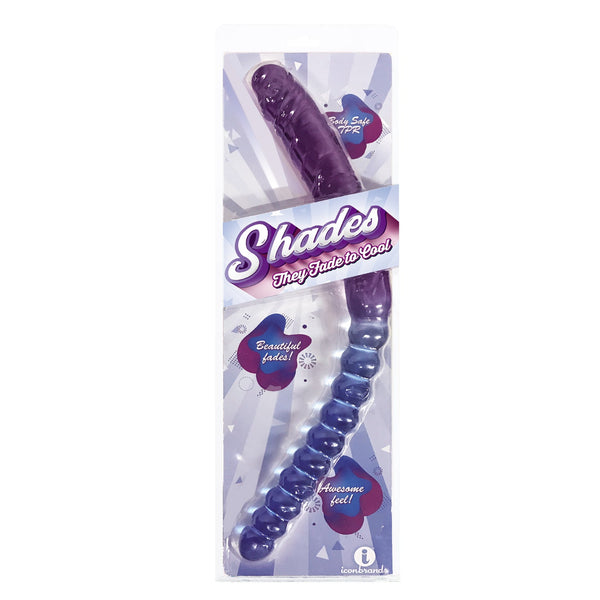Shade - 17 Inch Double Dong - Violet and Blue - US Stores