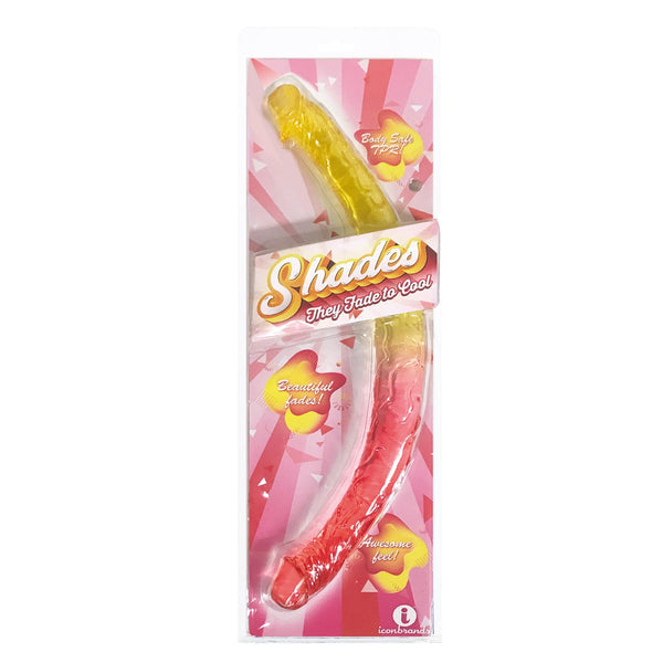 Shades - 17 Inch Double Dong - Pink and Yellow - US Stores
