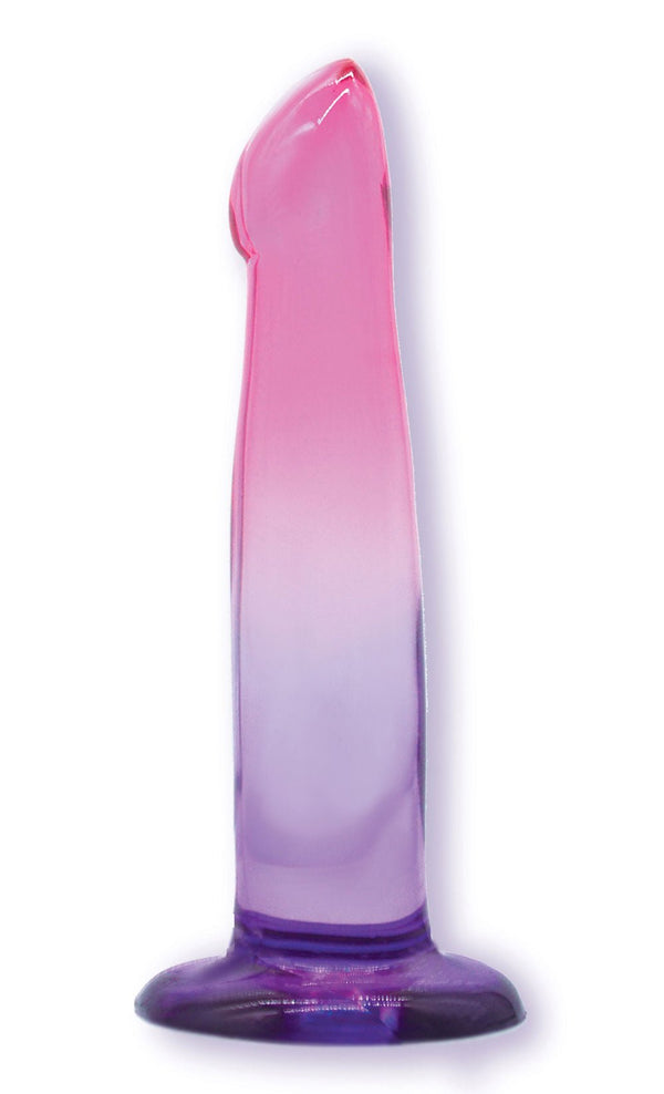 Shades, 6.25" G - Spot Jelly Tpr Gradient Dong - Pink and Purple - US Stores