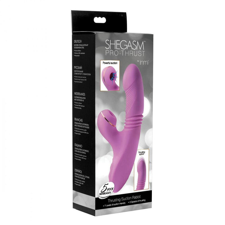 Shegasm Thrusting Suction Rabbit - Purple - US Stores